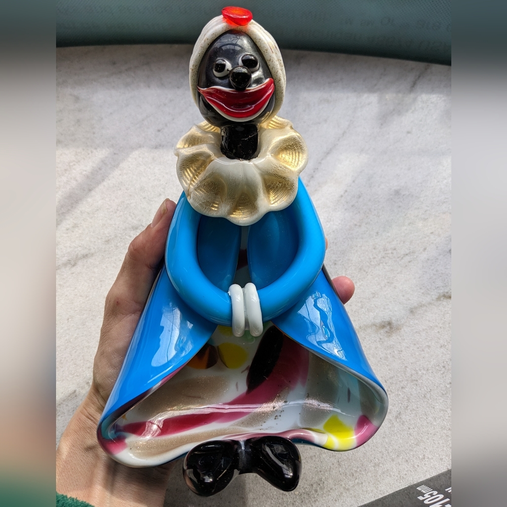 RARE!!! EVC VENETIAN GLASS CLOWN HARD TO FIND